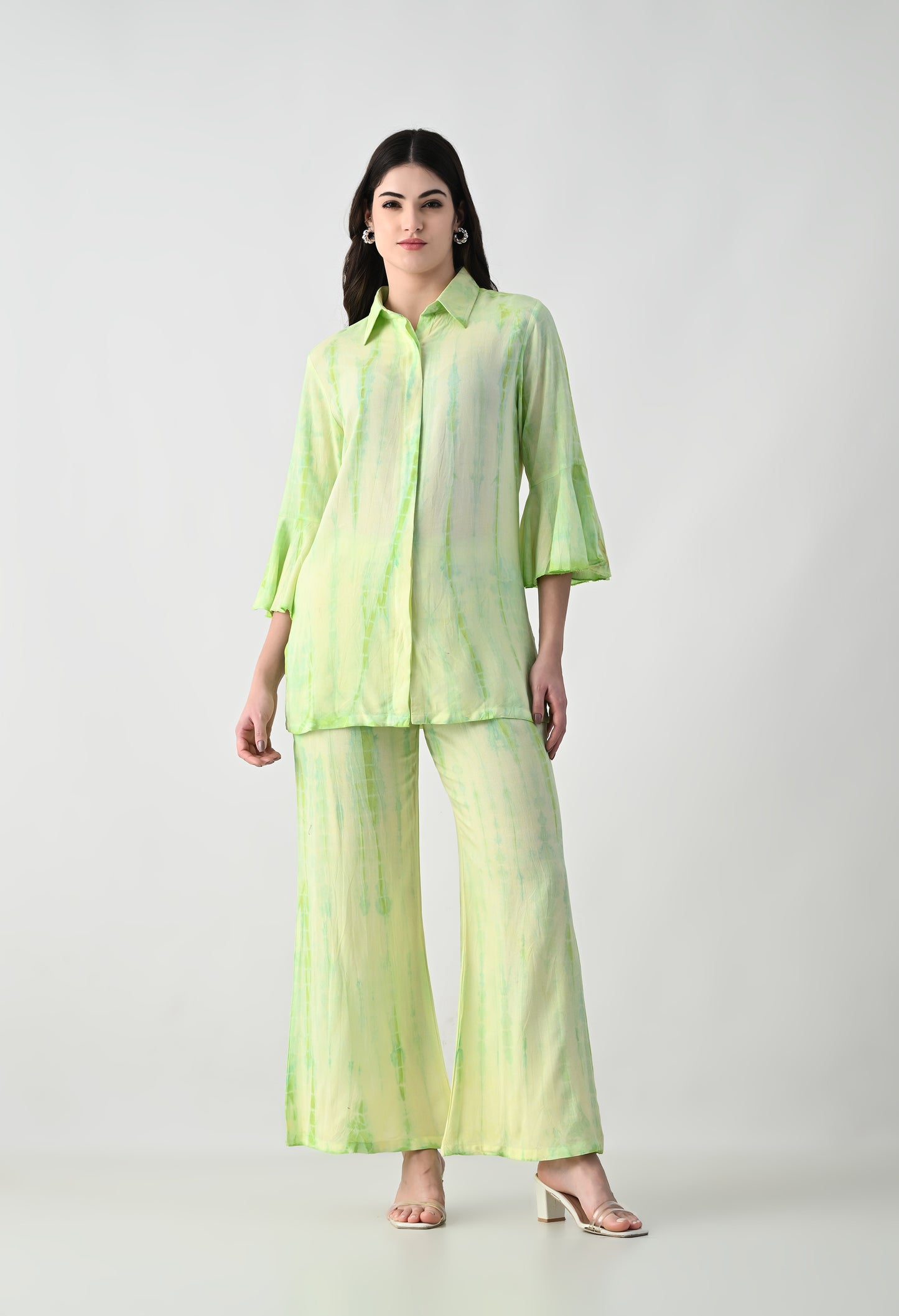 Women TIE-DYE Co-Ord Set | Two Piece Suit Shirt & Pant
