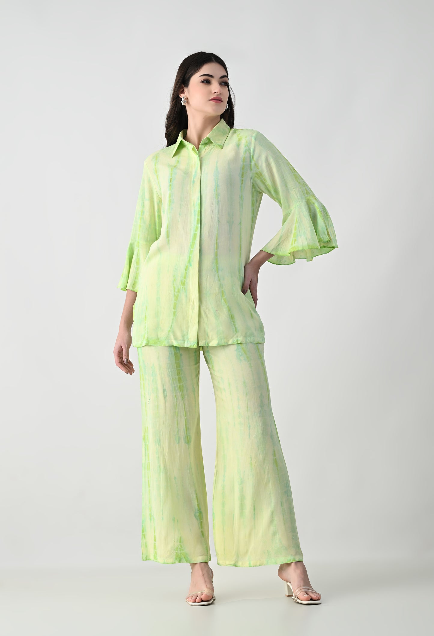 Women TIE-DYE Co-Ord Set | Two Piece Suit Shirt & Pant
