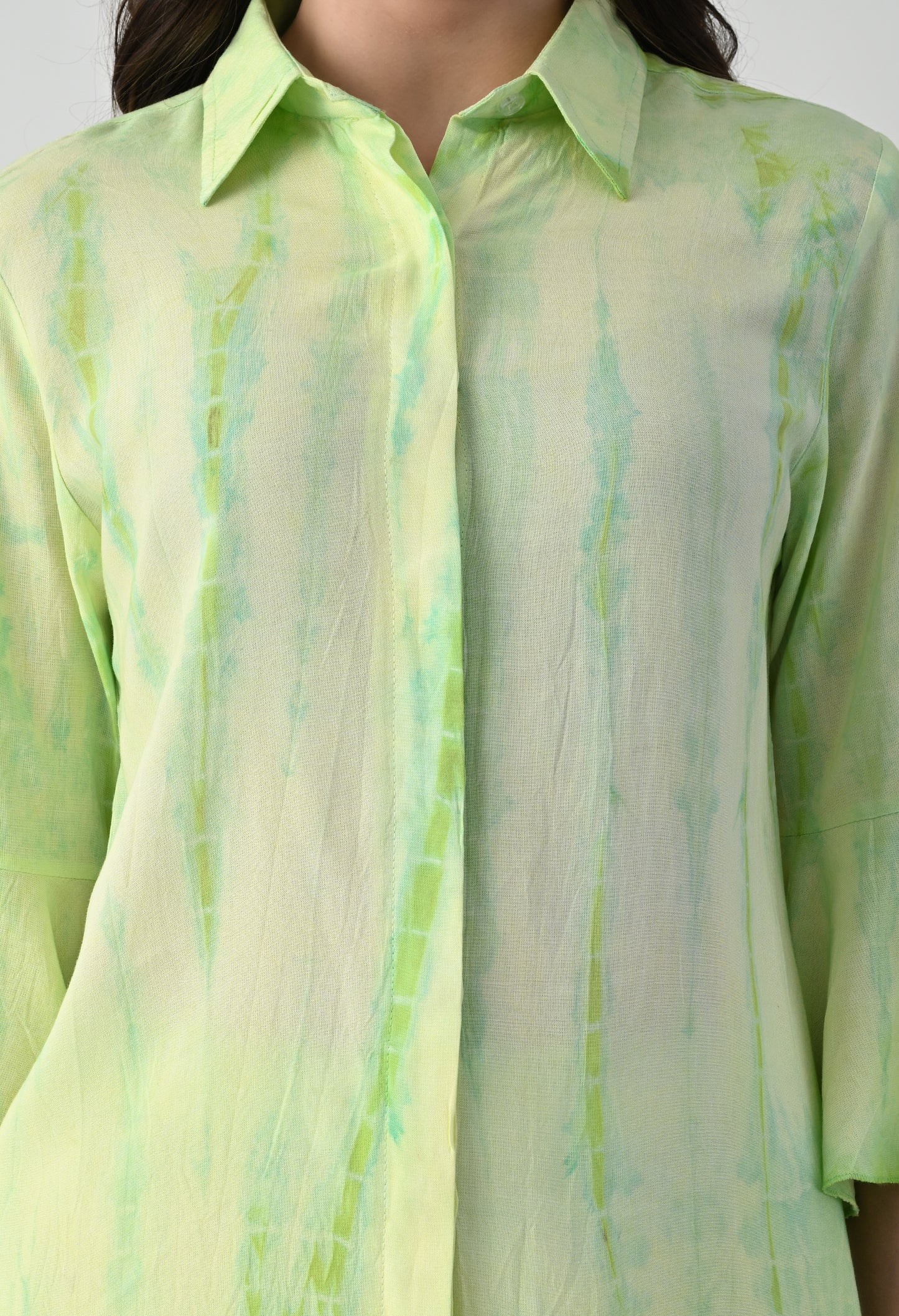 Women TIE-DYE Co-Ord Set | Two Piece Suit Shirt & Pant