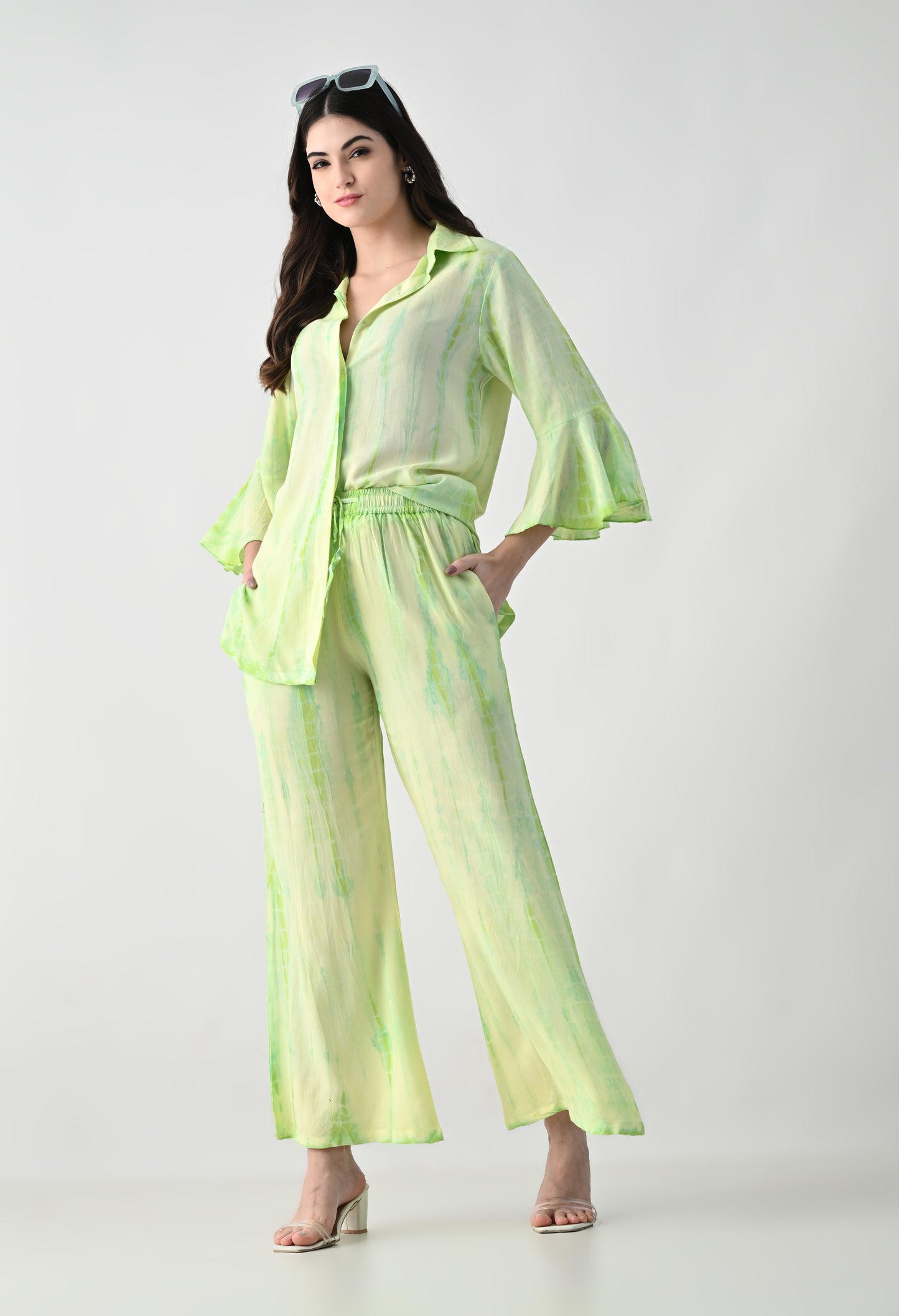Women TIE-DYE Co-Ord Set | Two Piece Suit Shirt & Pant