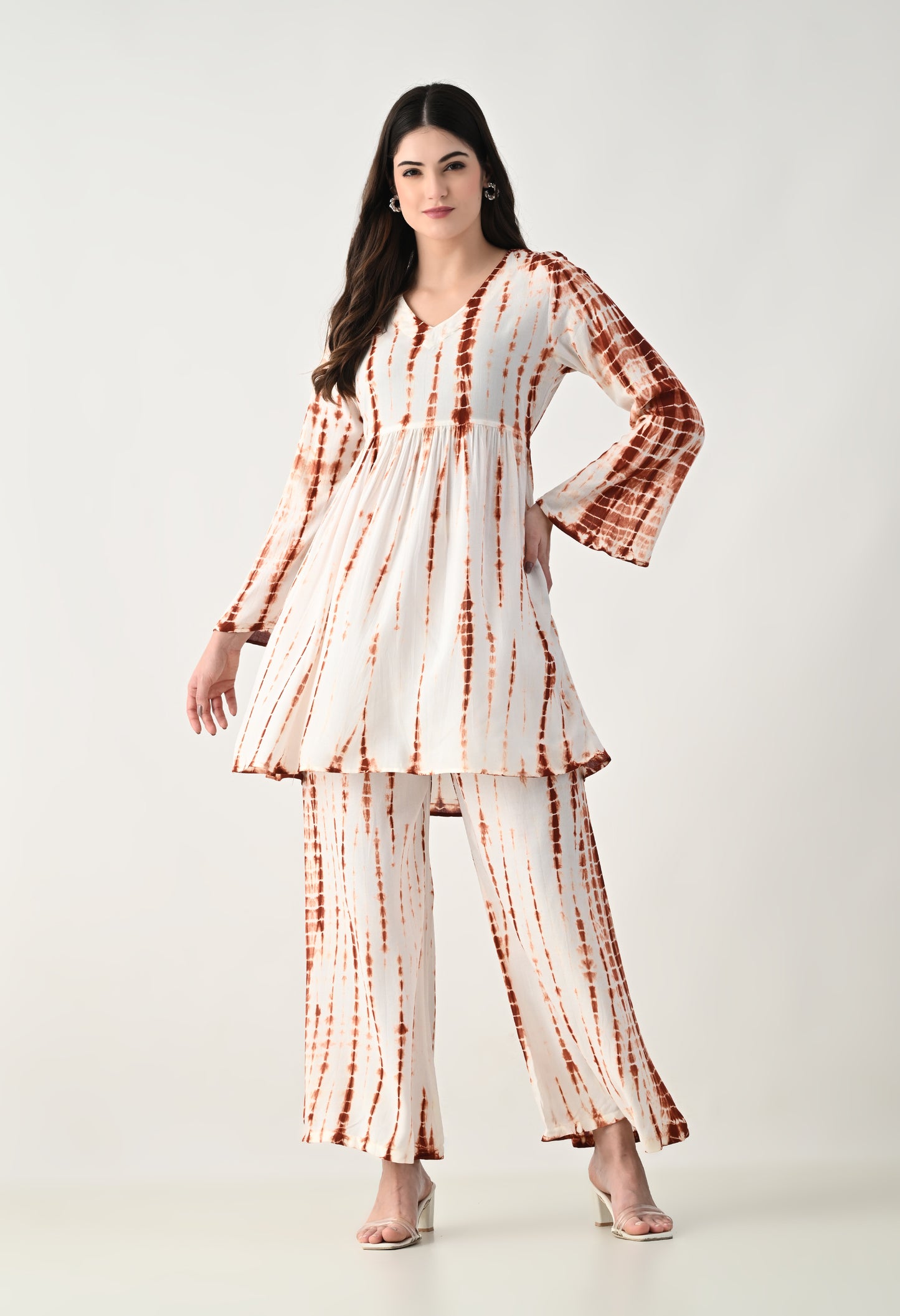 Women TIE-DYE Co-Ord Set | Two Piece Suit Shirt & Pant