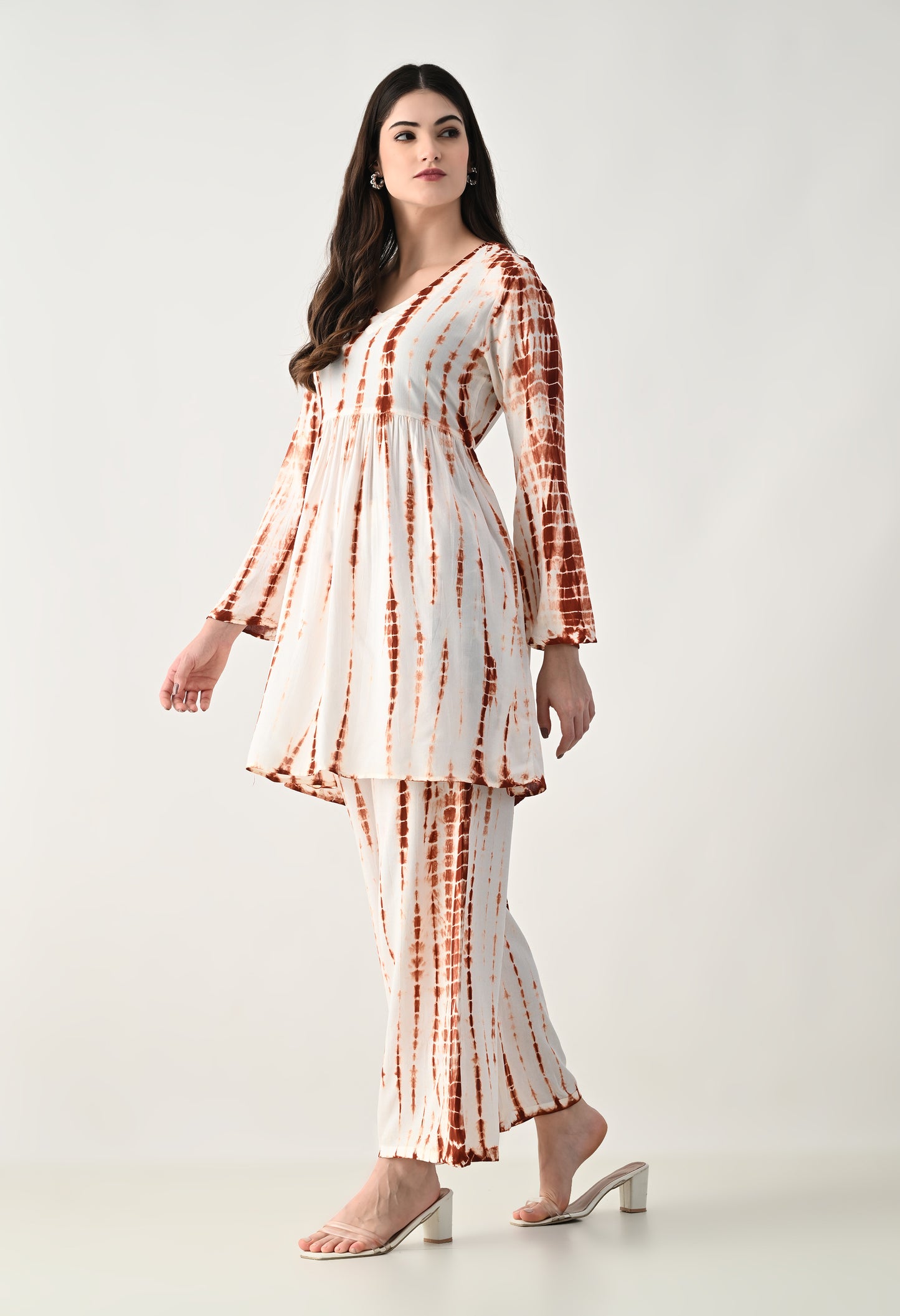 Women TIE-DYE Co-Ord Set | Two Piece Suit Shirt & Pant