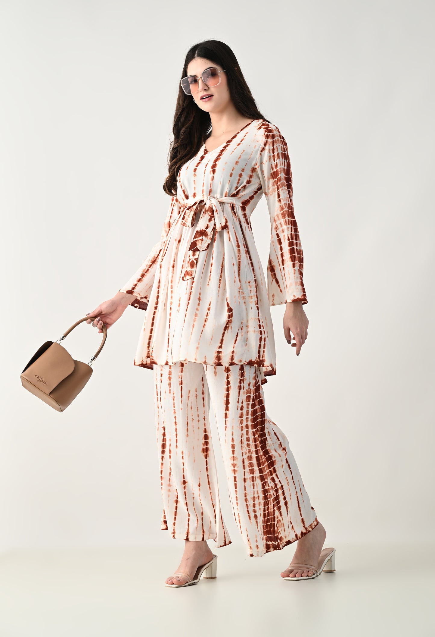 Women TIE-DYE Co-Ord Set | Two Piece Suit Shirt & Pant