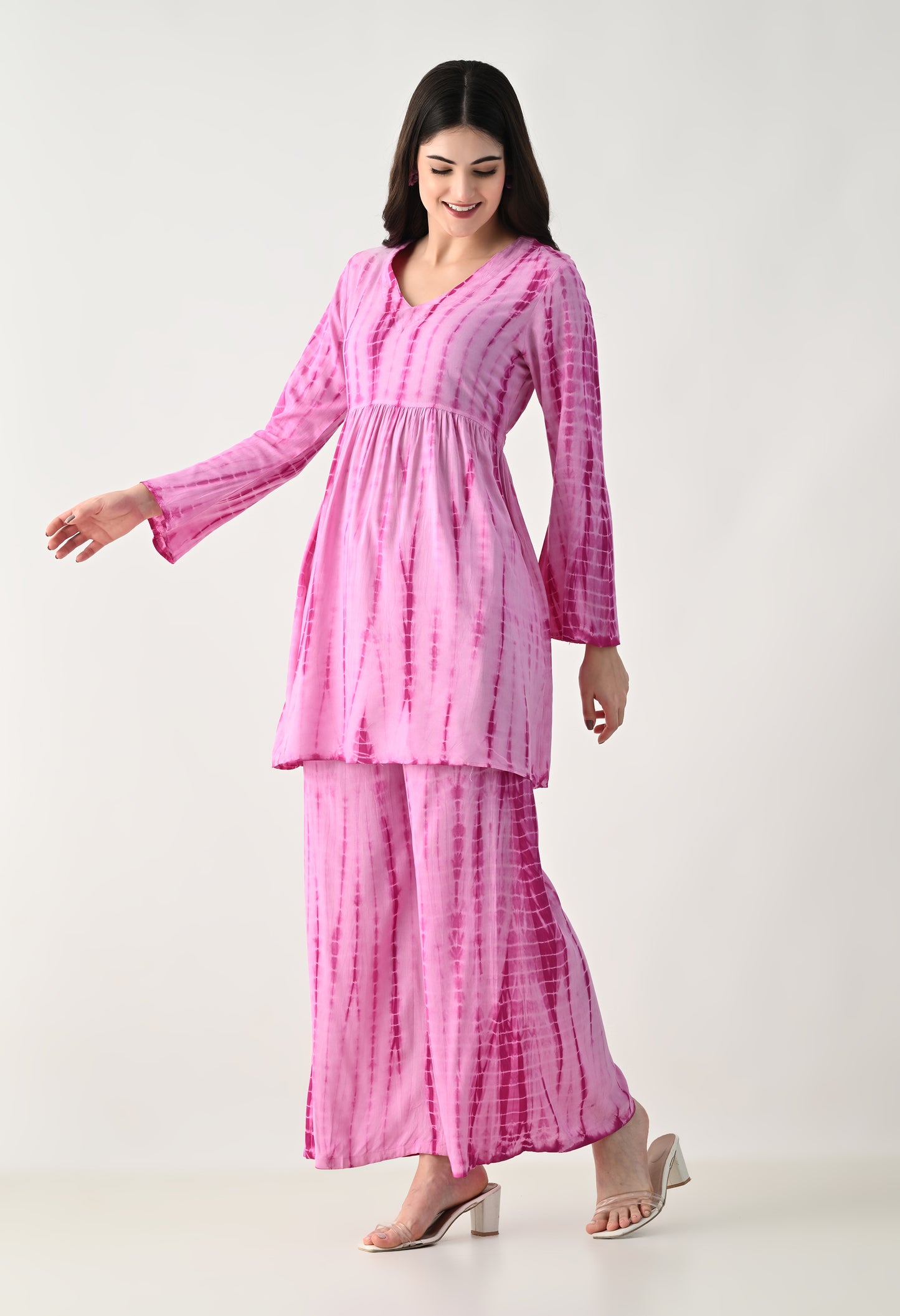 Women TIE-DYE Co-Ord Set | Two Piece Suit Shirt & Pant