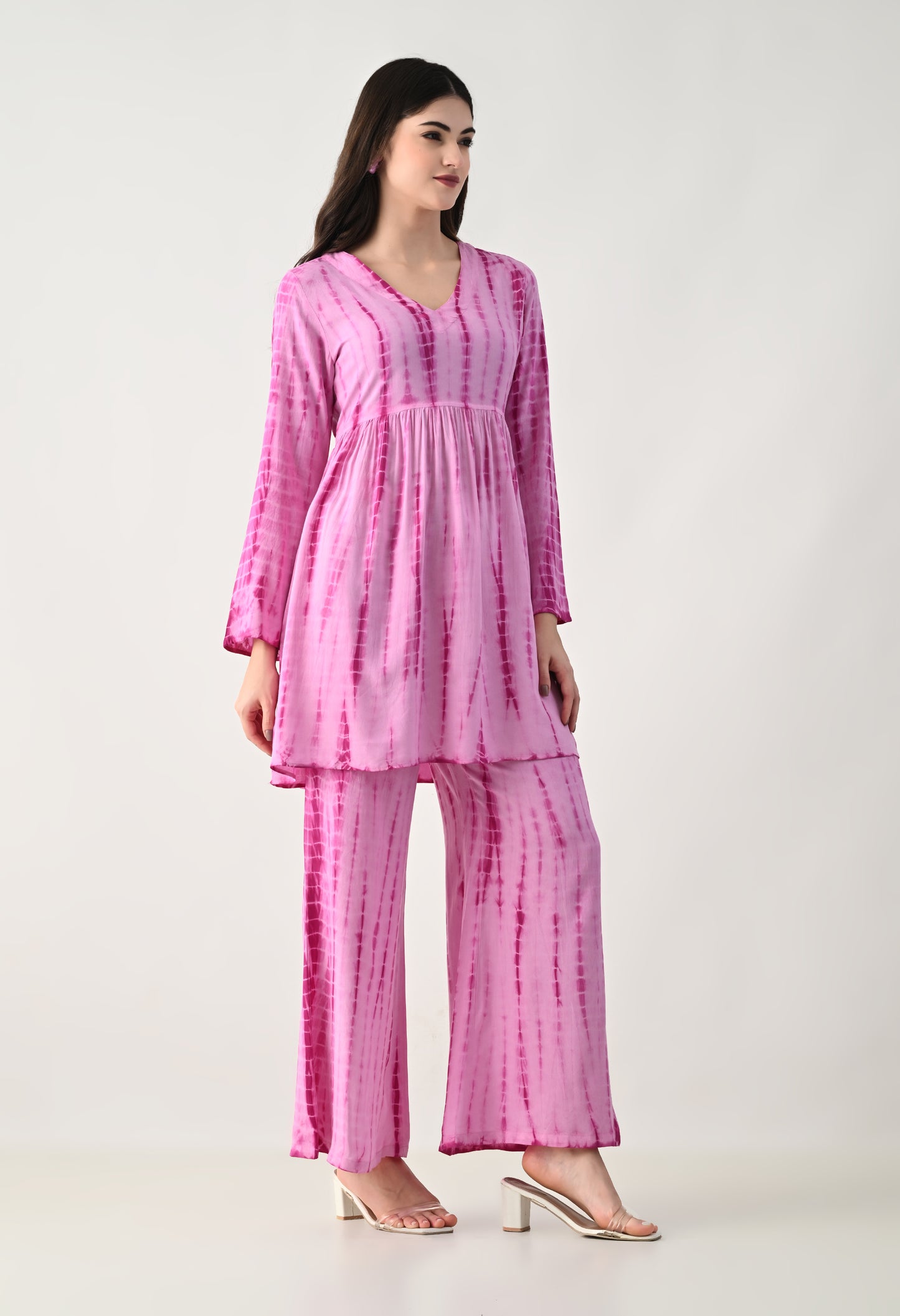 Women TIE-DYE Co-Ord Set | Two Piece Suit Shirt & Pant