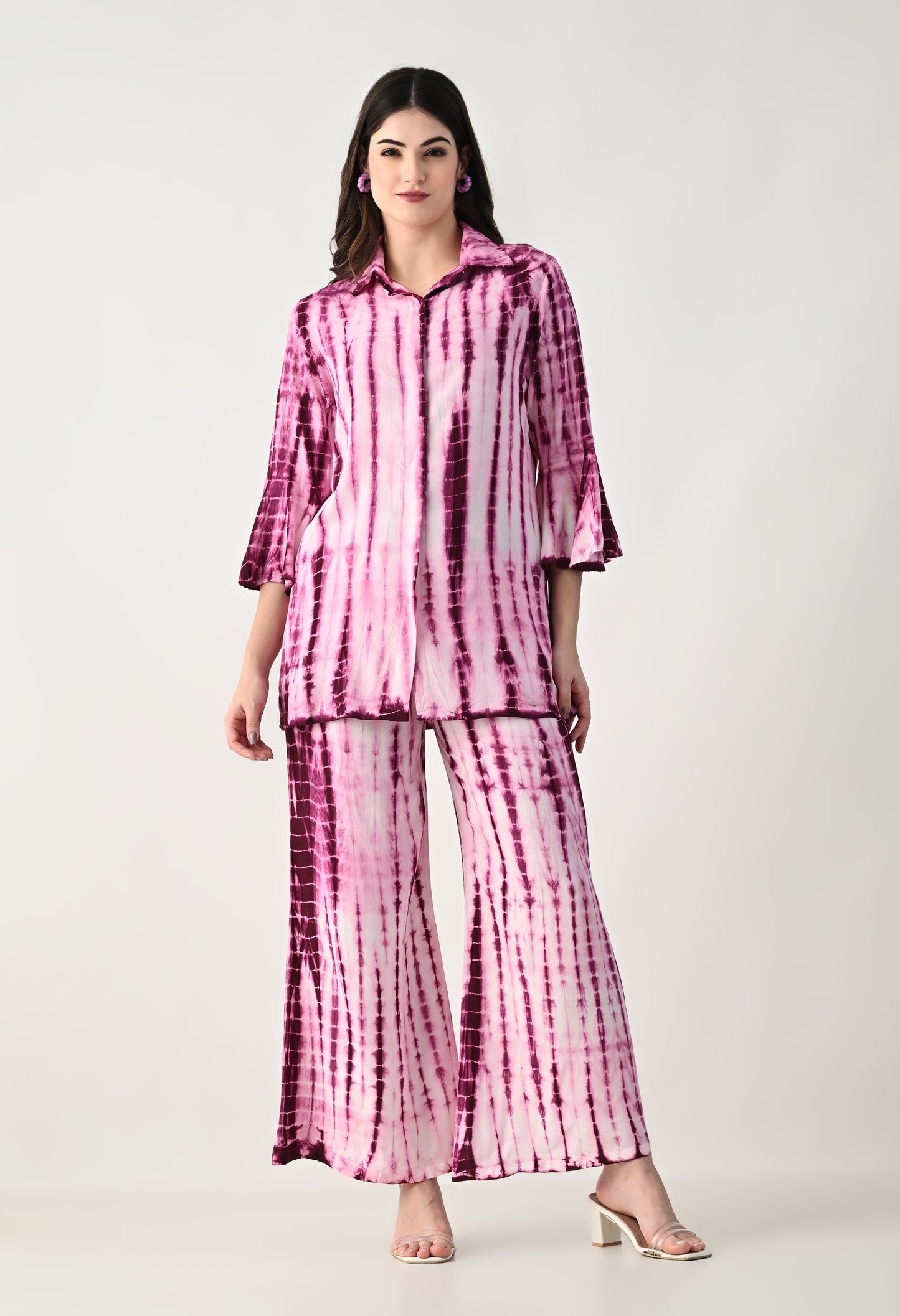 Women TIE-DYE Co-Ord Set | Two Piece Suit Shirt & Pant