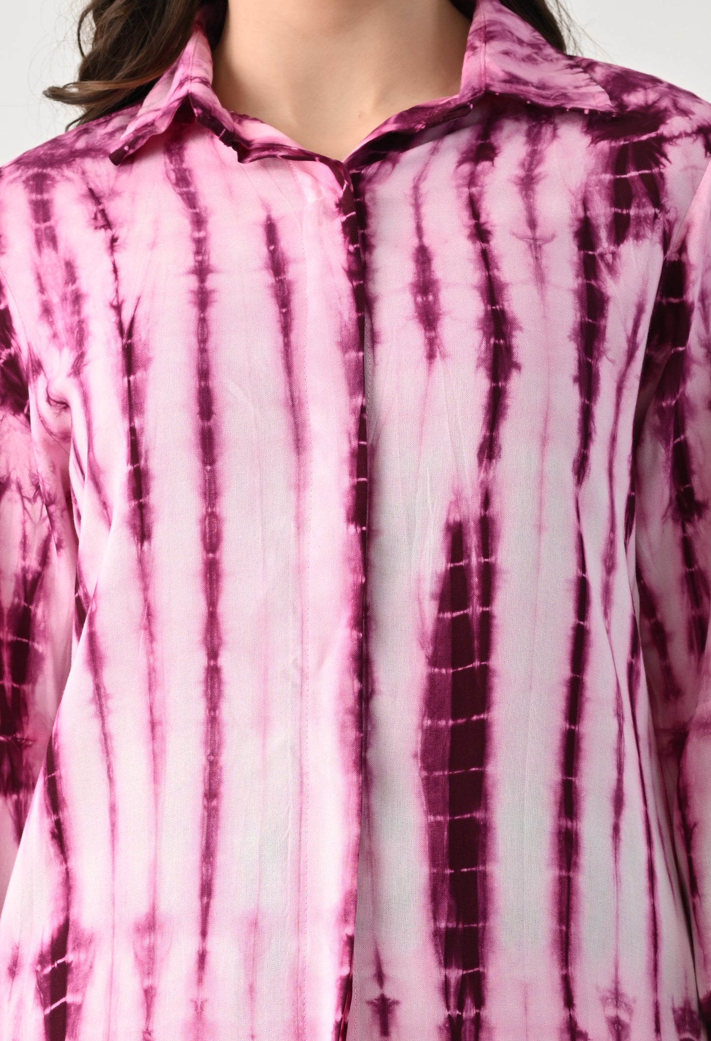 Women TIE-DYE Co-Ord Set | Two Piece Suit Shirt & Pant