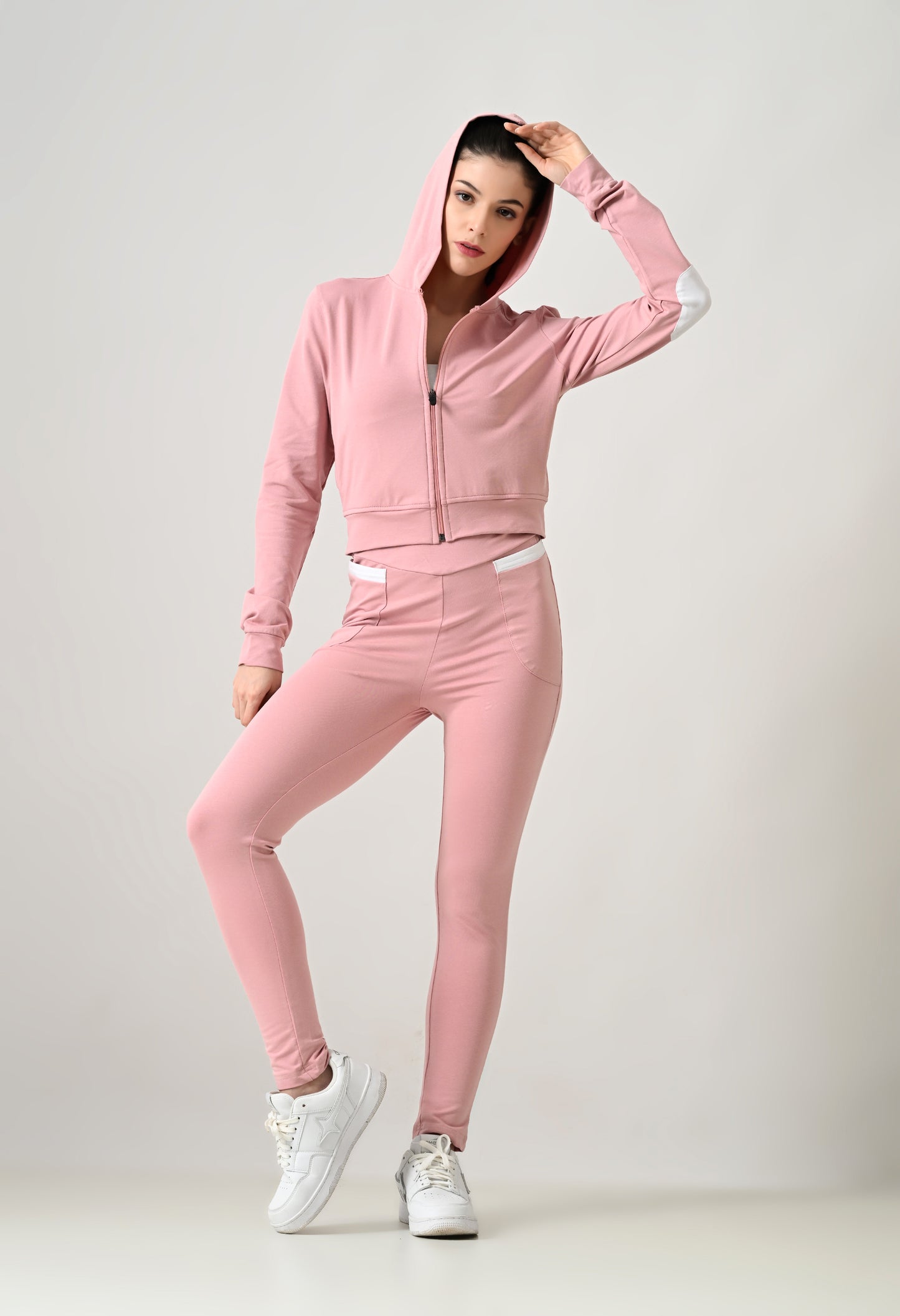 Women's Cotton Hoodie Tracksuit Set | Long Sleeve