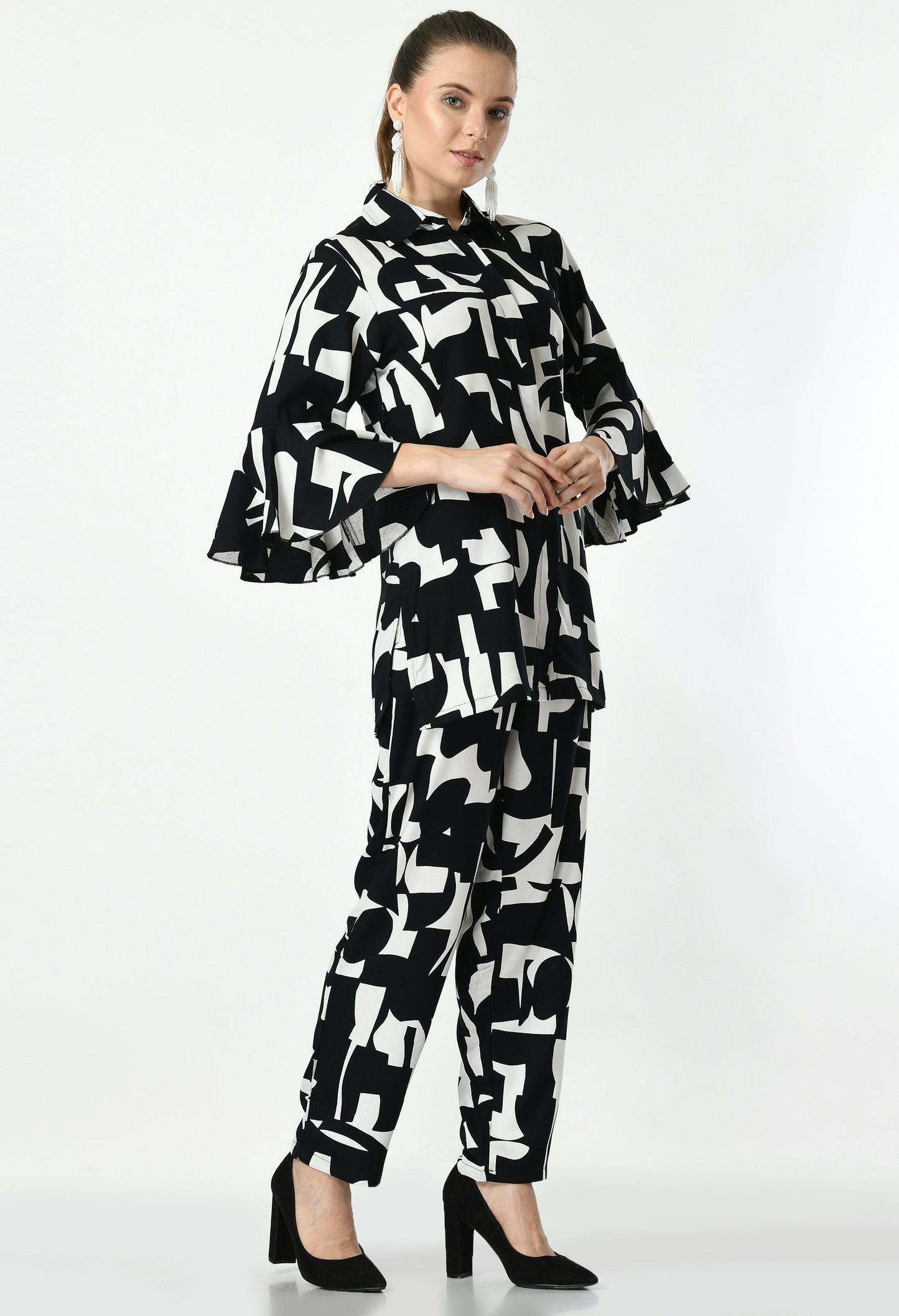 Women Co-Ord Set | Two Piece Suit Shirt & Pant