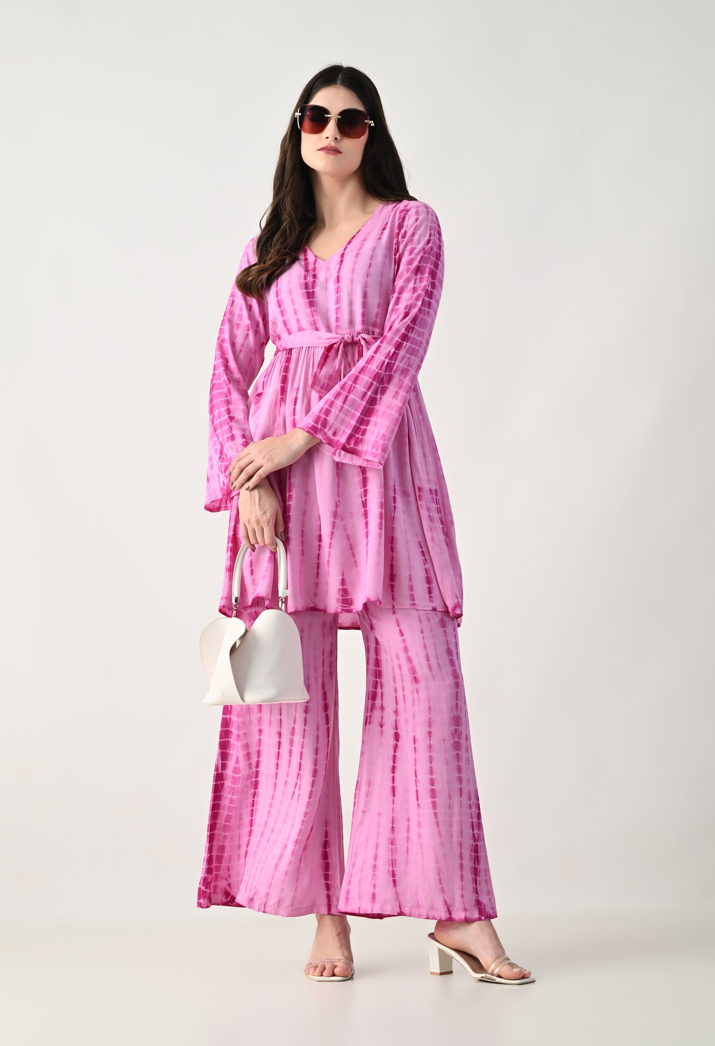 Women TIE-DYE  Co-Ord Set | Two Piece Suit Shirt & Pant