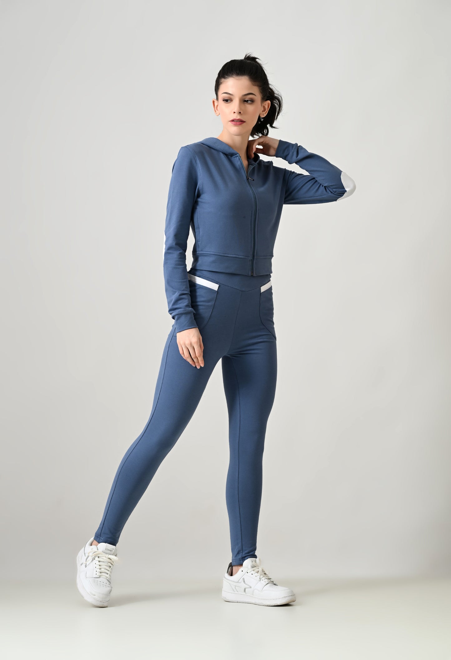 Women's Cotton Hoodie Tracksuit Set | Long Sleeve