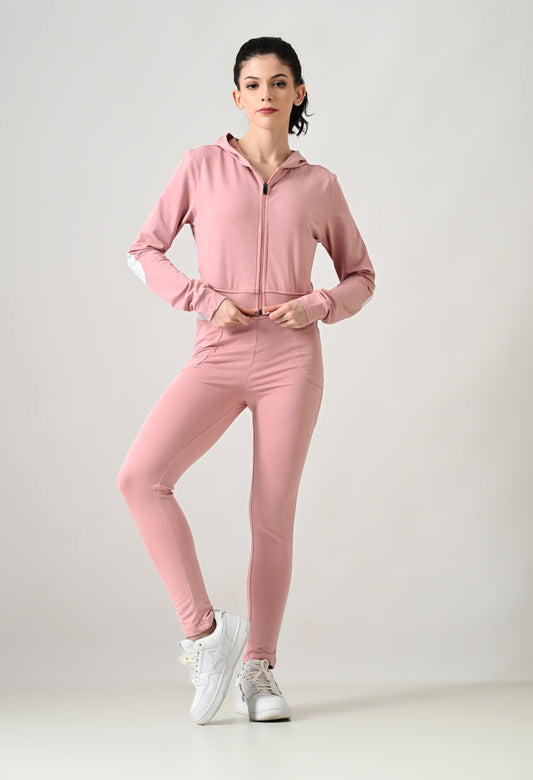 Women's Cotton Hoodie Tracksuit Set | Long Sleeve